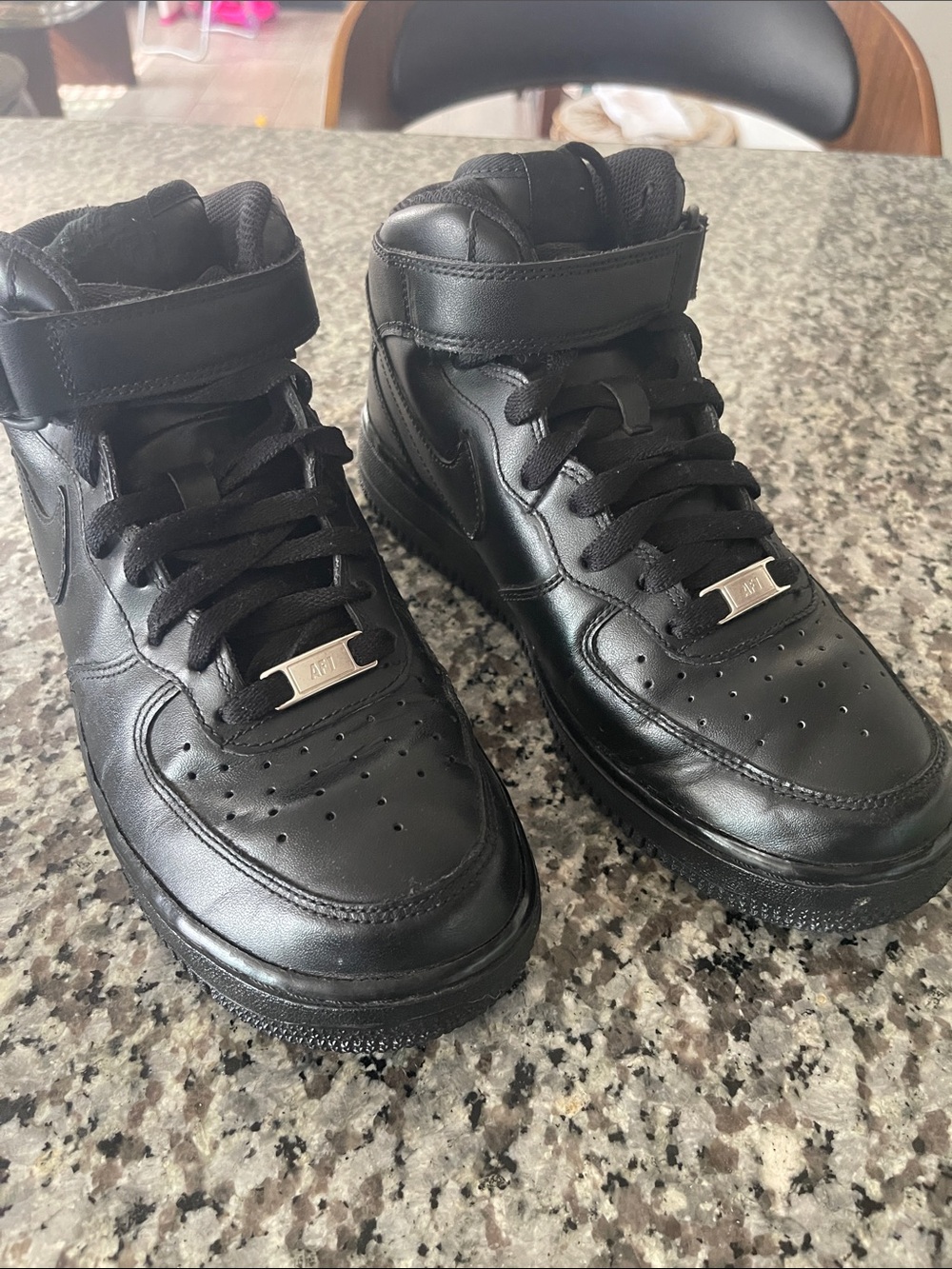 Nike Air Force 1 Men's All-Black High-Top Sneakers